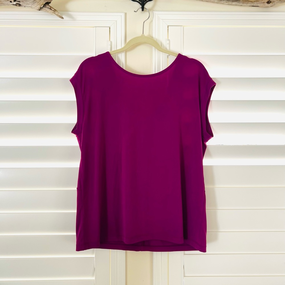 Purple top with back knot detail